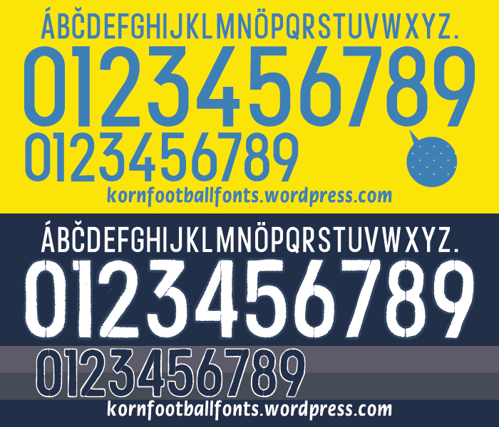 Sweden Euro 2016 Vector Font | KoRnFootballFONTS